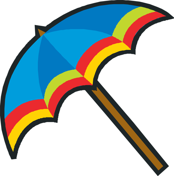 Closed Umbrella Clipart Clipa - Beach Umbrella Clip Art