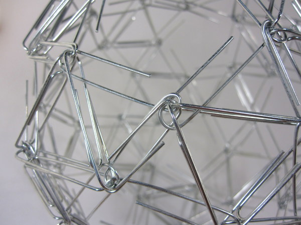 [Closeup View] - Paperclip Sculpture