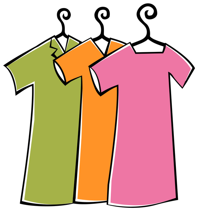 Clothing clip art girl clothes clipart kid