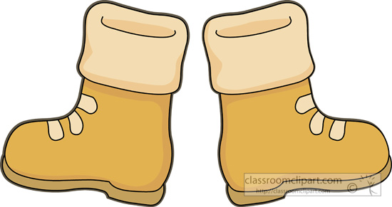 Clothing Winter Boots 03 Classroom Clipart