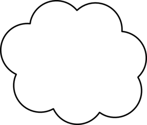 cloud Vector clip art .