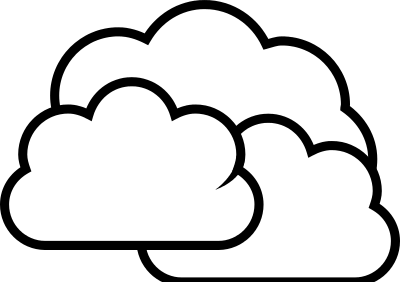 Clouds Clipart Black And White .