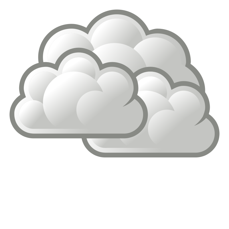 Cloudy cliparts - Cloudy Clipart
