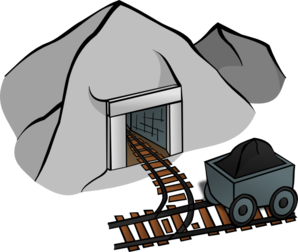 Coal mining emblem clipart - 