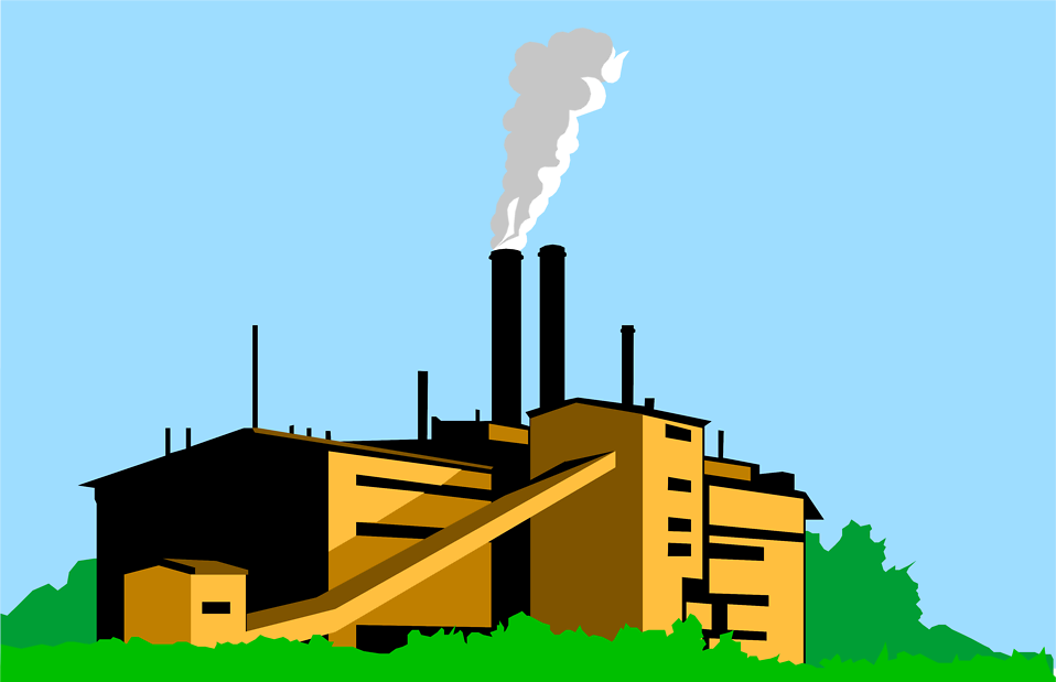 Coal Factory Clipart - Factories Clipart
