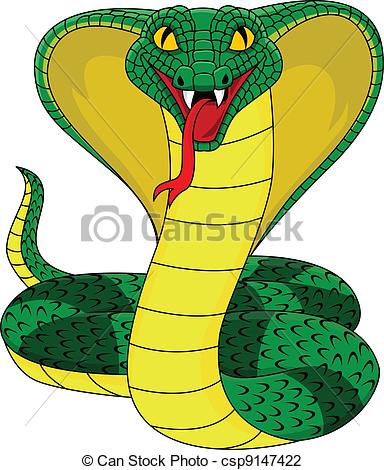 Cobra Clip Artby dagadu21/11,299; angry cobra snake - Vector illustration of angry cobra snake