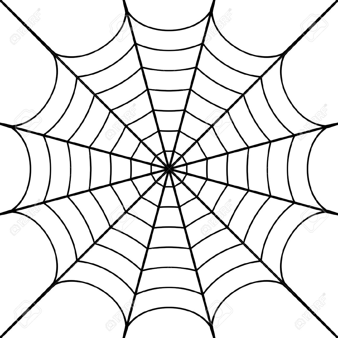 Spider Web Border Clipart | C