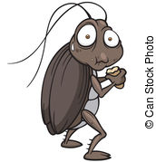 Cockroach cartoon expression Clipartby musri1/144; Cockroach - Vector illustration of cartoon cockroach