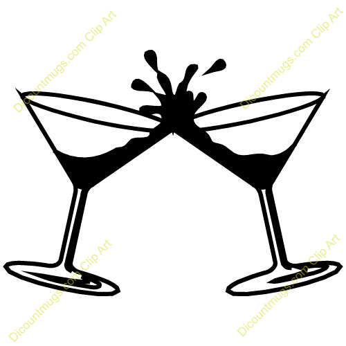 Cocktail Wedding Clipart . - Clipart Martini Glass