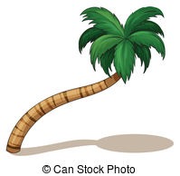 Coconut tree Clipartby realrocking1/803; A coconut tree - Illustration of a coconut tree on a white.