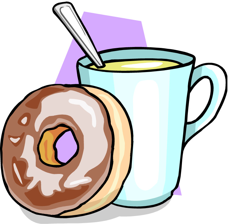 coffee and donuts clipart - Coffee And Donuts Clipart