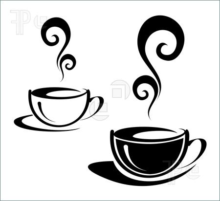 Coffee Cup Black White Clipar - Clip Art Coffee Cup