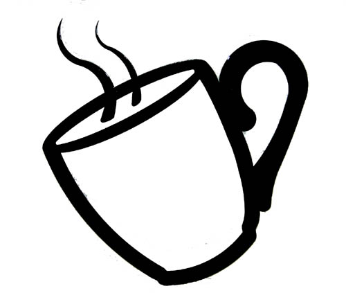 Black coffee cup clip art .