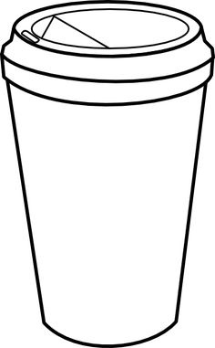 Hot coffee cup clipart image