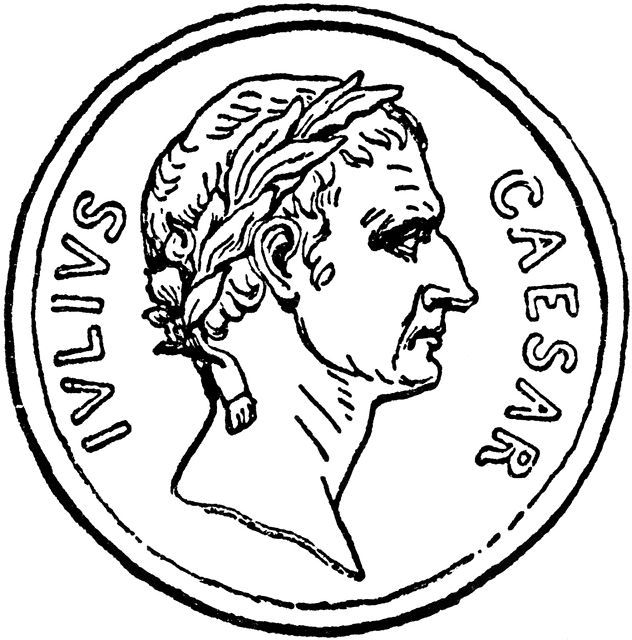 Caesar Coin - Coin Clipart