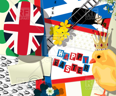 Easter holiday collage with british symbolics, 12600, download royalty-free  vector vector image ClipartLook.com 