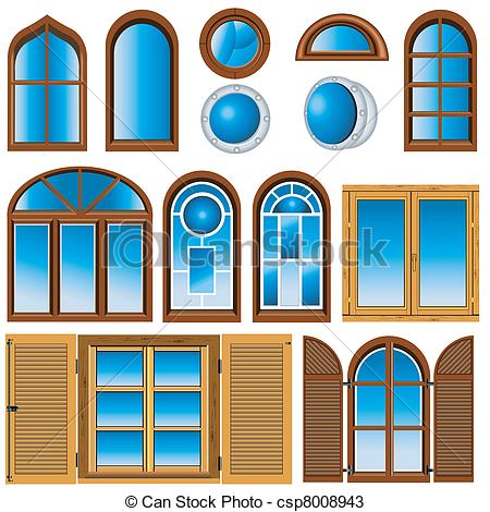 ... collection of windows - v - Clipart Windows