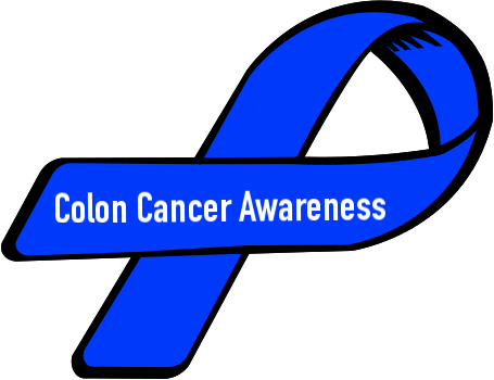 Colon Cancer Awareness Ribbon -