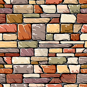 stacked stone wall vector .