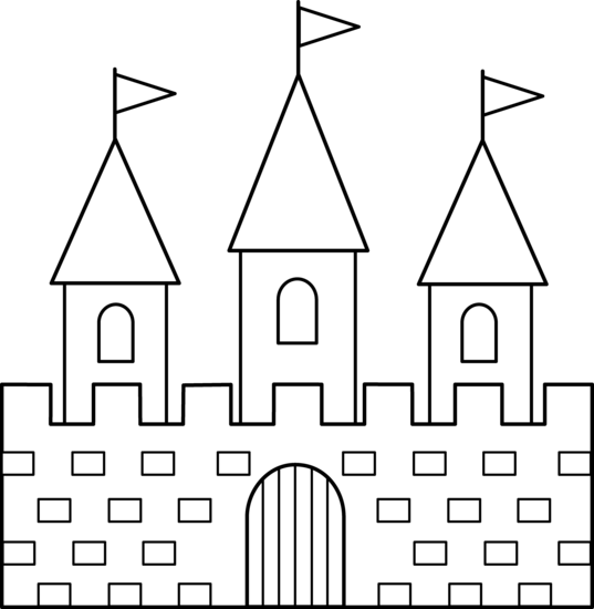 Cartoon castle vector free ve