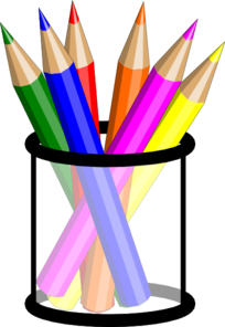 colored pencil clipart - Pencils Clipart