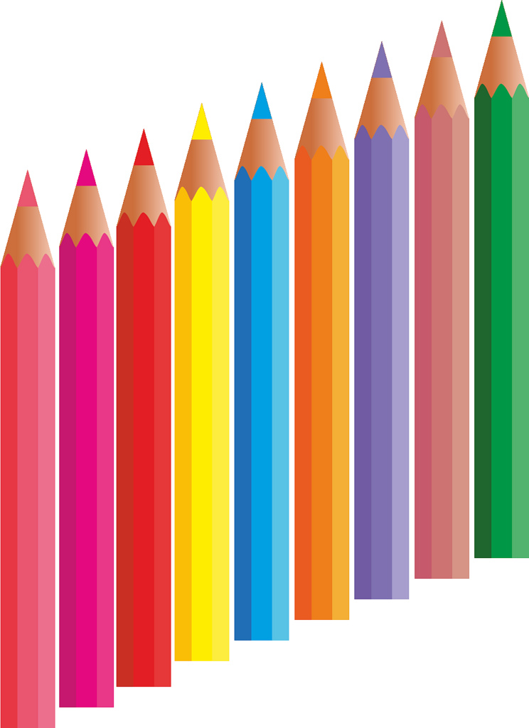 colored pencil clipart .