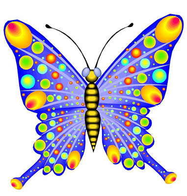 Colorful butterflies clipart  - Butterfly Clipart Images