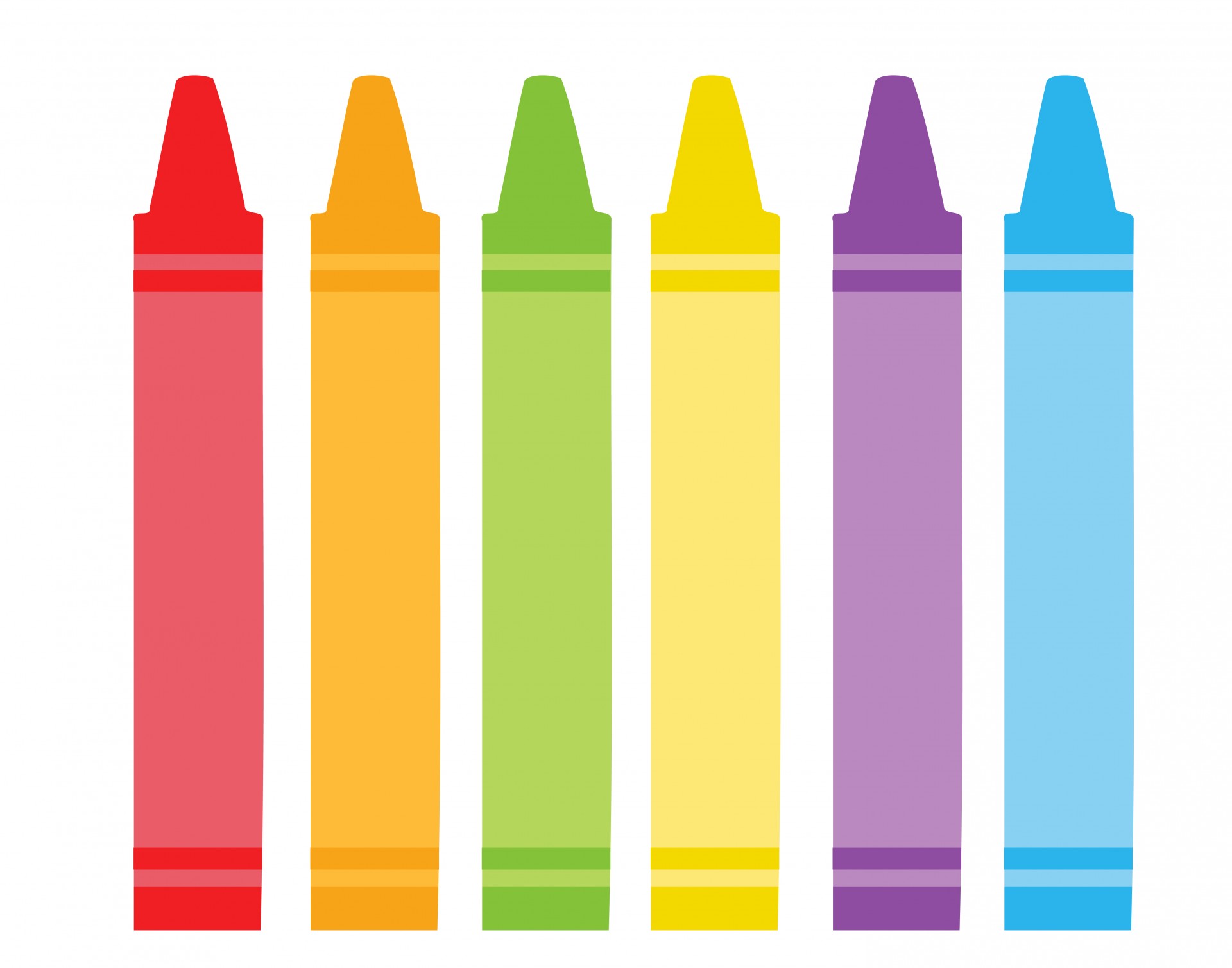 Colorful Crayons Clipart
