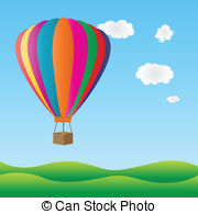 ... Colorful hot air balloon  - Hot Air Balloon Images Clip Art