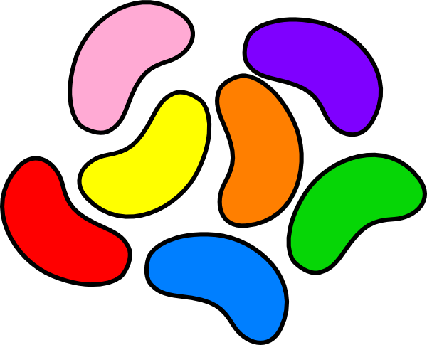 Colorful Jelly Beans Clip Art At Clker Com Vector Clip Art Online