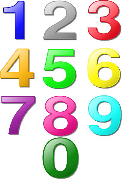 Colorful Numbers Clip Art At Clker Com Vector Clip Art Online