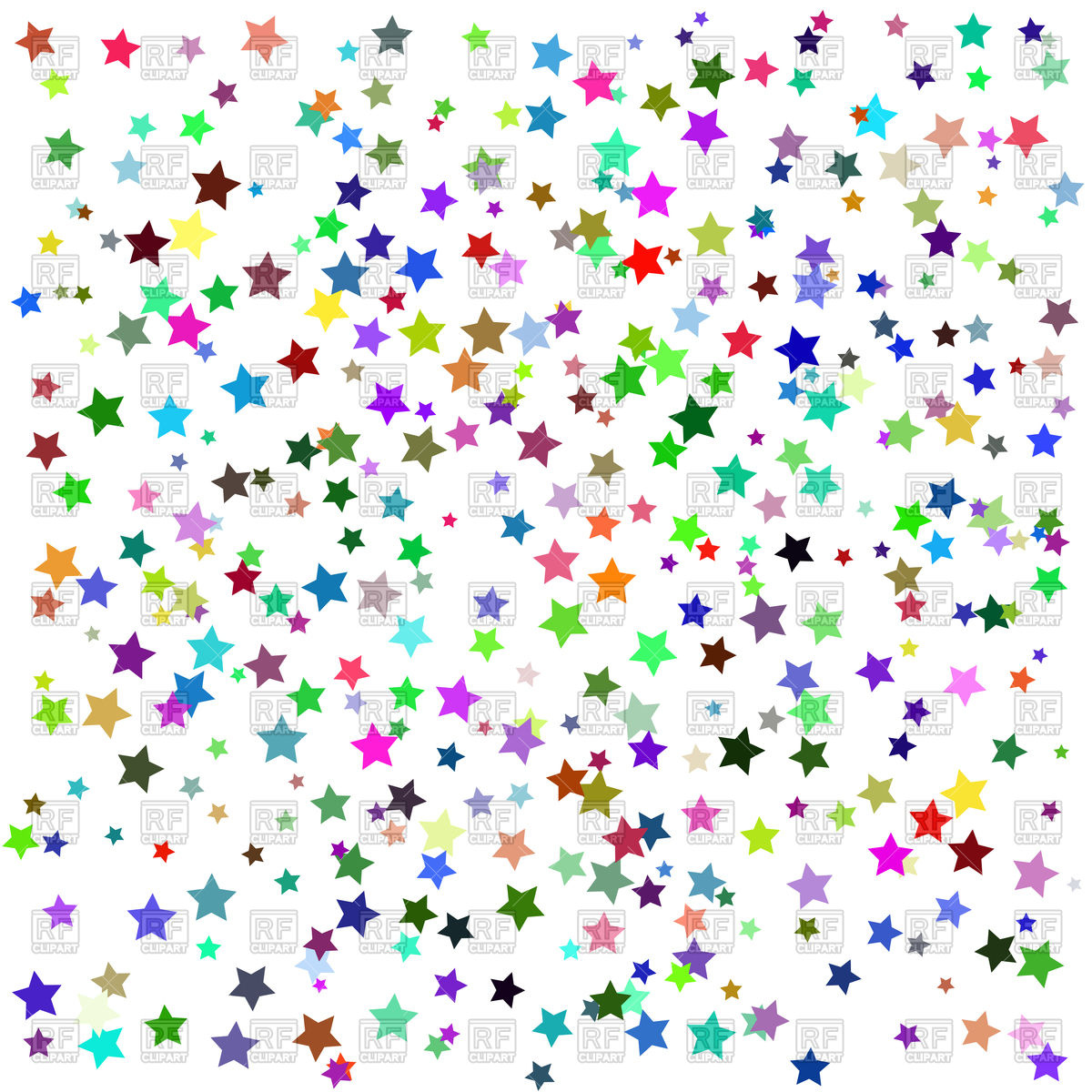 Colorful stars background