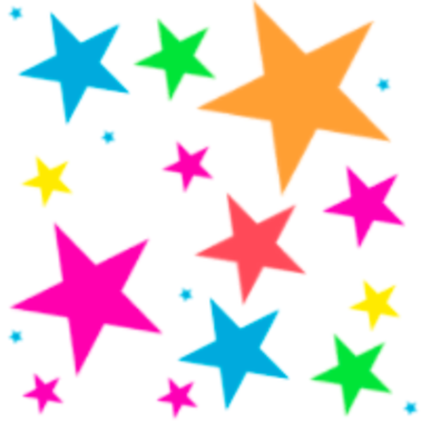 Colorful stars clipart free clipart images