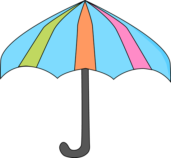 Colorful Umbrella - Clipart Umbrella