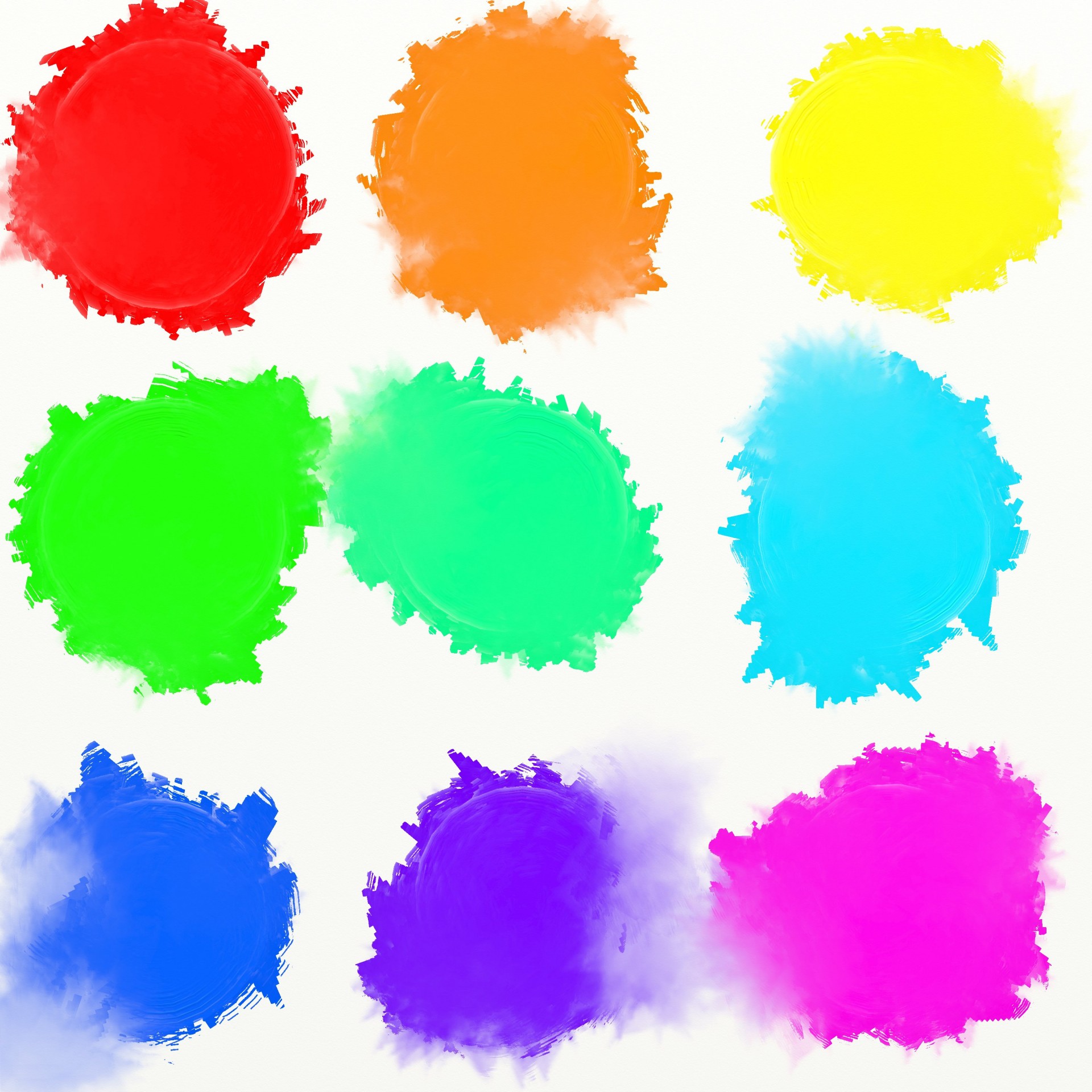 Colour Paint Daubs
