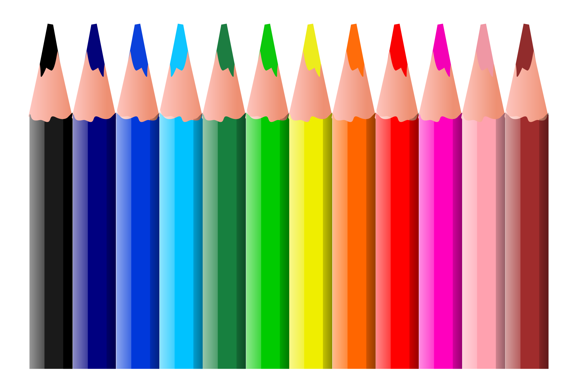 Colours Clipart pencil crayon