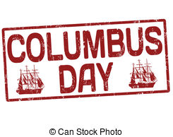 ... Columbus day stamp - Columbus day grunge office rubber stamp.