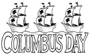 Columbus Day with the Niña, Pinta and Santa Maria