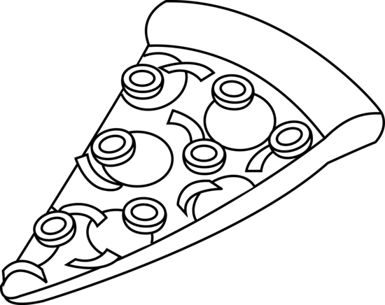 combo clipart - Pizza Clipart Black And White