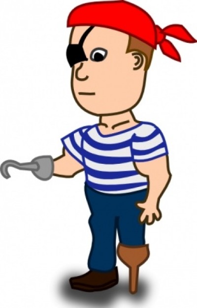 Comic Characters Pirate Clip  - Character Clip Art