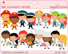 Community Helpers Clipart .