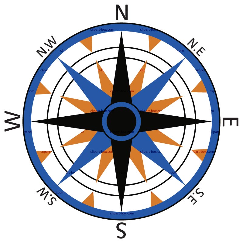 Compass vector clip art image