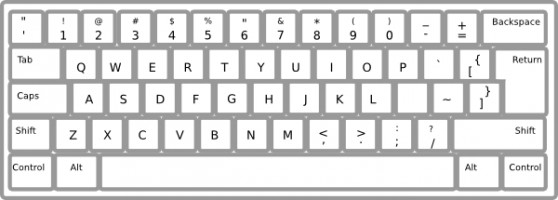 Computer keyboard clip art . - Clipart Keyboard