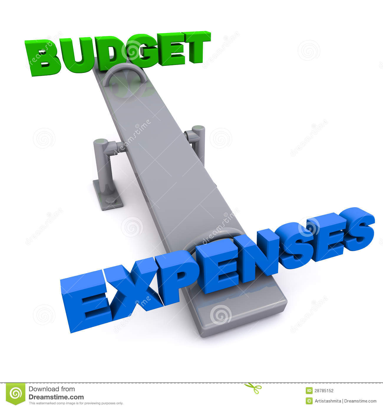 Concept Of Over The Budget Expenses And Exceeding The Budget