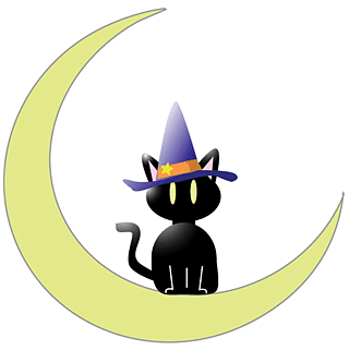Halloween Black Cat and Jack 