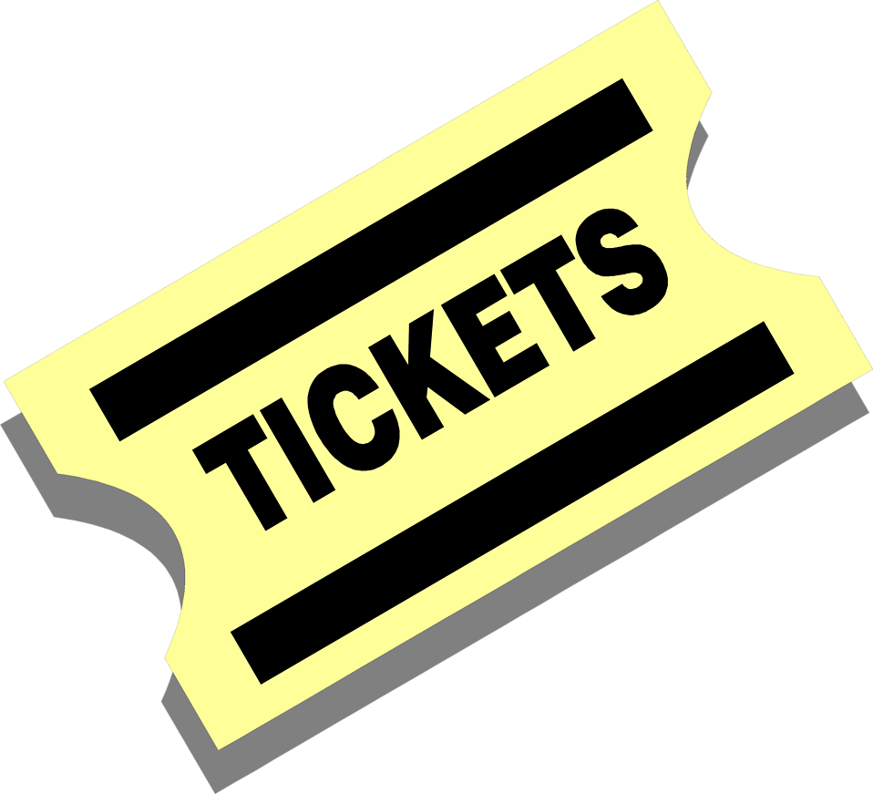Concert ticket clipart