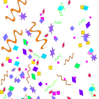 Confetti background pattern c - Clip Art Confetti