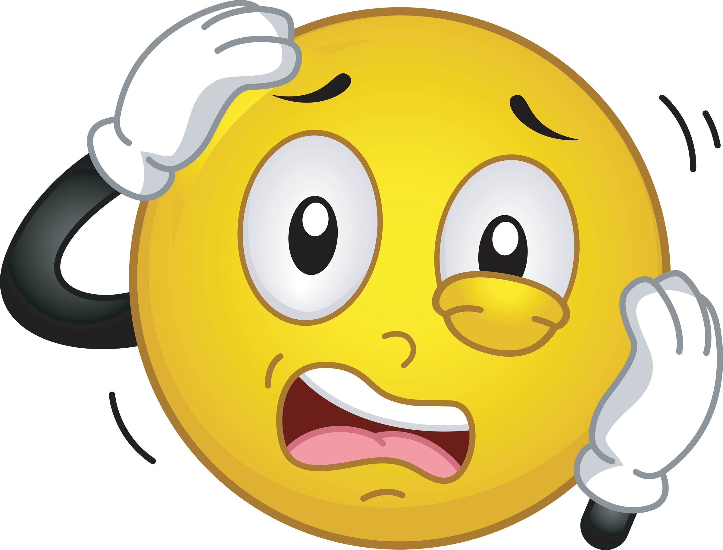Confused Cartoon Face Clipart - Confused Clipart