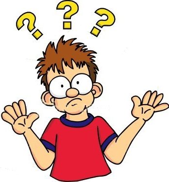 Confused look clipart - .