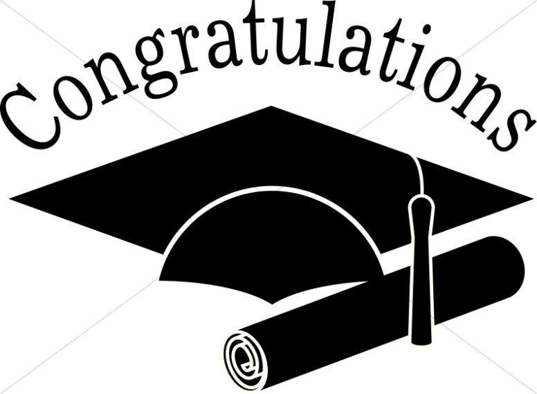 Congratulations Grads Black a - Clip Art Graduation